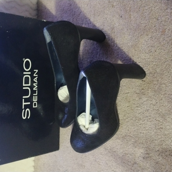 Studio delman lala-swg black soft weave size 7.5m - Picture 3 of 8